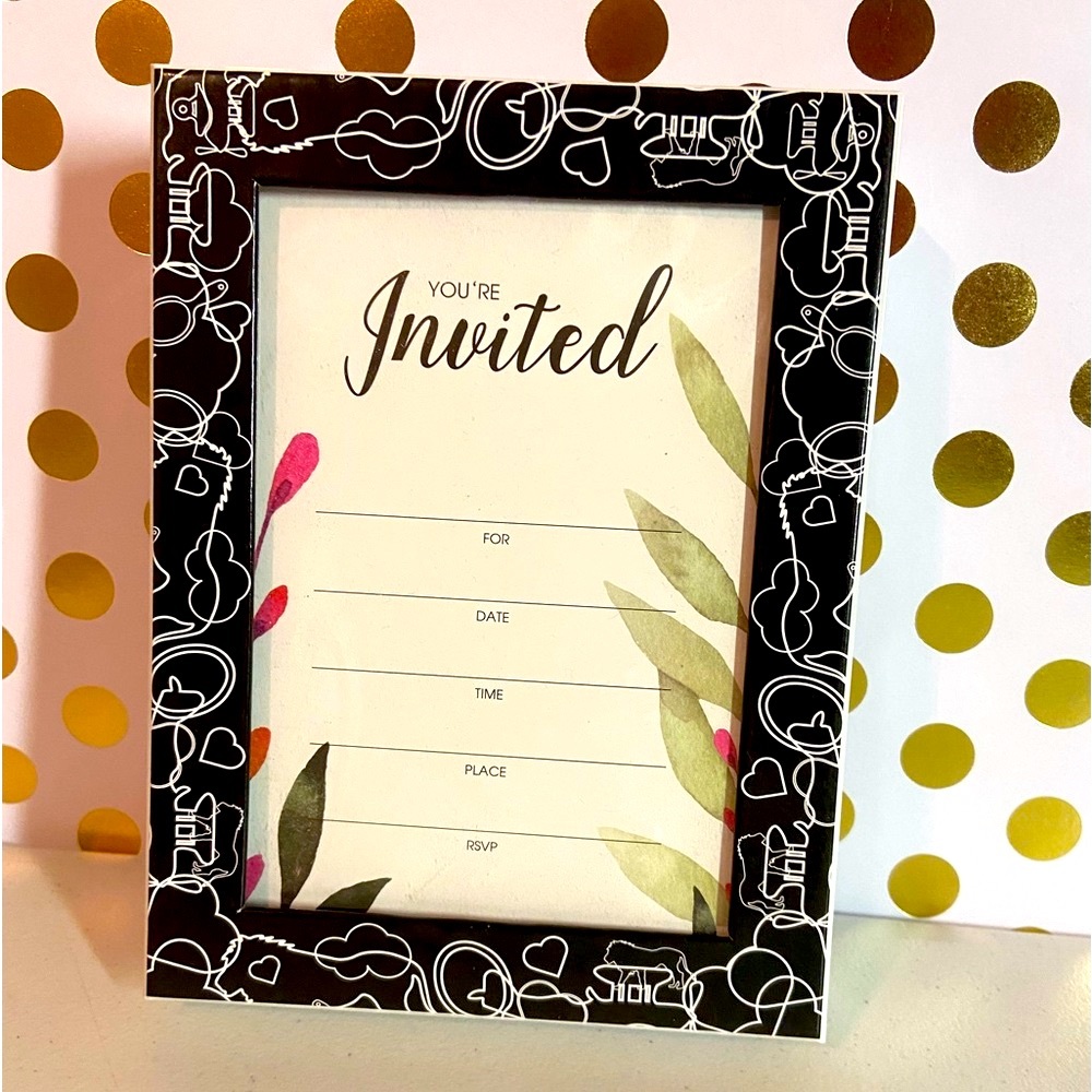 NEW🔥CAVE POP 25 Flat Panel 5X7 Invitations W/14 Point Card Stock & Envelopes